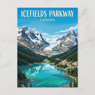 Carte Postale Route des glaciers Canada