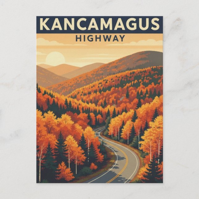 Carte Postale Route du New Hampshire Kancamagus (Devant)