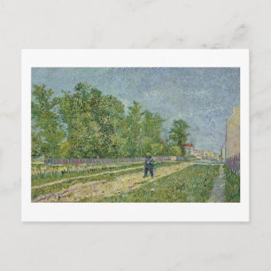 Carte Postale Route, Épaule paysanne, Art Plat Van Gogh