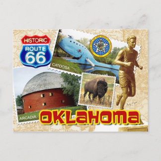 Carte Postale Route historique 66, Oklahoma