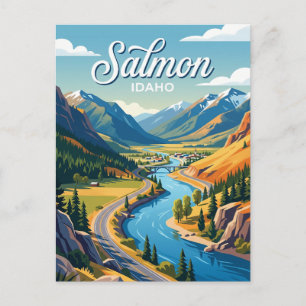 Carte Postale Route panoramique de la Salmon River Idaho