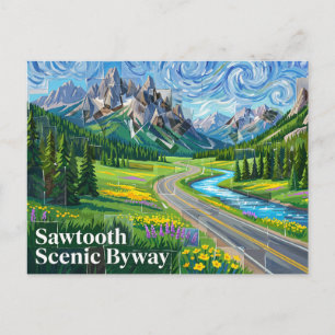 Carte Postale Route panoramique Sawtooth Idaho