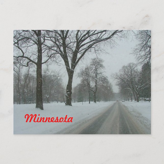 Carte Postale Route rurale au Minnesota (Devant)