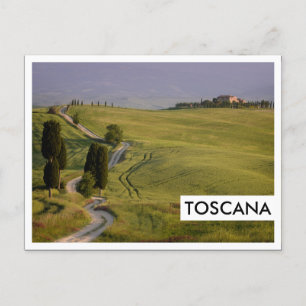Carte Postale Route vers Terrapille en Toscane, Toscane