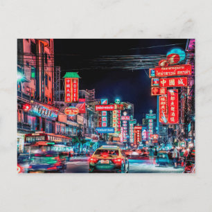 Carte Postale Route Yaowarat
