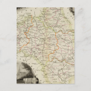 Carte Postale Routes, villes, villes