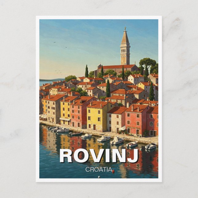 Carte Postale Rovinj Croatie Voyage (Devant)