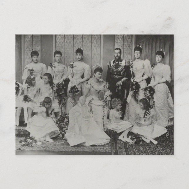 Carte Postale Royal Family England - Groupe Mariage 1893 (Devant)