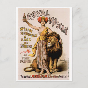 Carte Postale Royal Muscat Vin Vintage Boisson Et Art