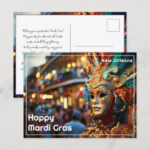 Carte Postale 💚 💜 💛 Royal Regalia : Mardi Gras Extravaganza