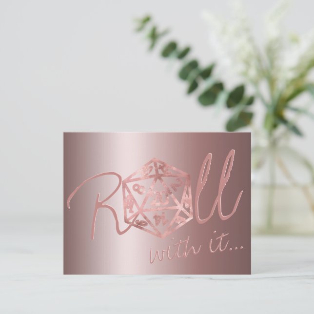 Carte Postale RPG Luxe | Mauve Fantasy Reprogrammation de jeu de (Debout devant)