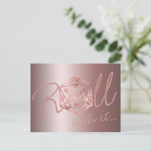 Carte Postale RPG Luxe   Mauve Imaginaire Tabletop Gamer Replani