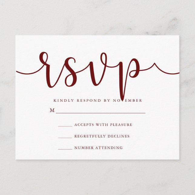 Carte postale RSVP (Devant)