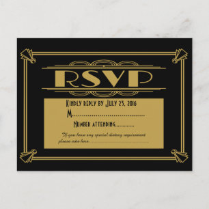 Carte postale RSVP Art Déco des années 20