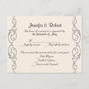 Carte postale RSVP Calla Lily Posh Ouest