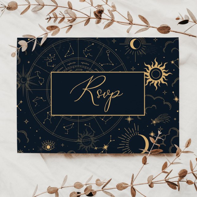 Carte postale RSVP Celestial Sun and Moon (Créateur téléchargé)