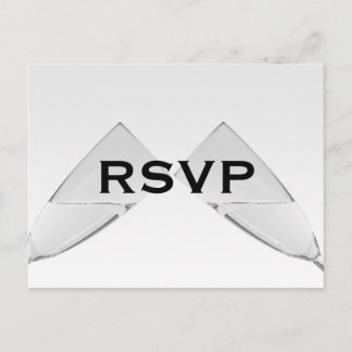 Carte postale RSVP Champagne Glass