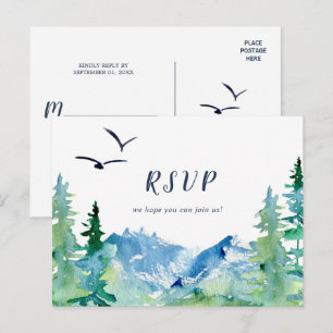 Carte postale RSVP Choix du menu Rocky Mountain