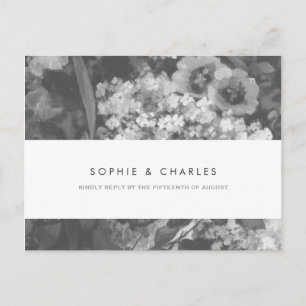 Carte postale RSVP de mariage d'élégance sous-esti