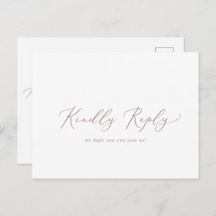 Carte postale RSVP Delicic Rose Gold Calligraphy M