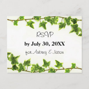 Carte postale RSVP Green Ivy