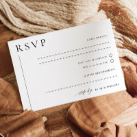 Carte postale RSVP LAYLA pour mariage minimal mode