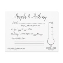 Carte postale RSVP (Mariage)