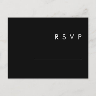 Carte postale RSVP minimaliste moderne