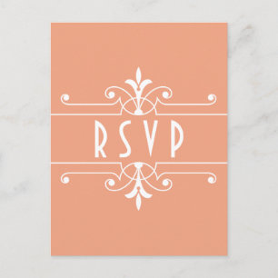 Carte postale RSVP Orange Fancy