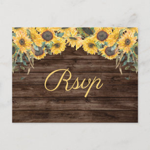 Carte postale RSVP Russe Mariage campagnard tourne