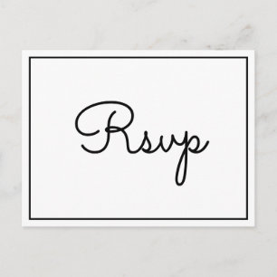 Carte postale RSVP rustique