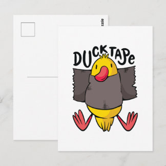 Carte Postale Ruban Canard Drôle
