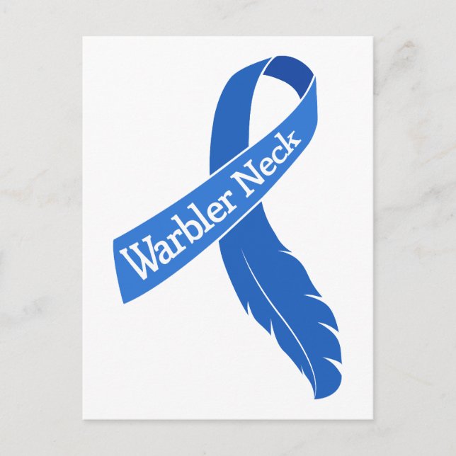 Carte Postale Ruban cou de la Paruline (Devant)