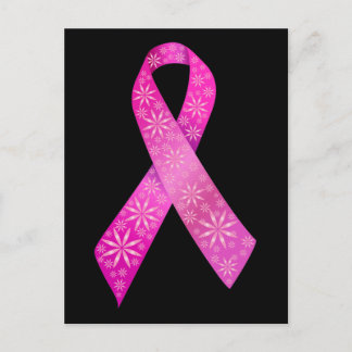 Carte Postale Ruban de cancer du sein
