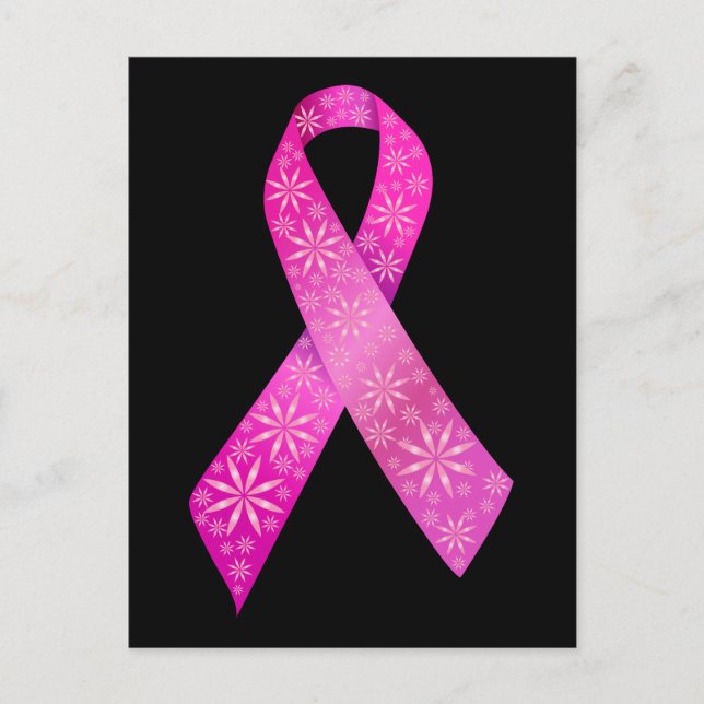 Carte Postale Ruban de cancer du sein (Devant)