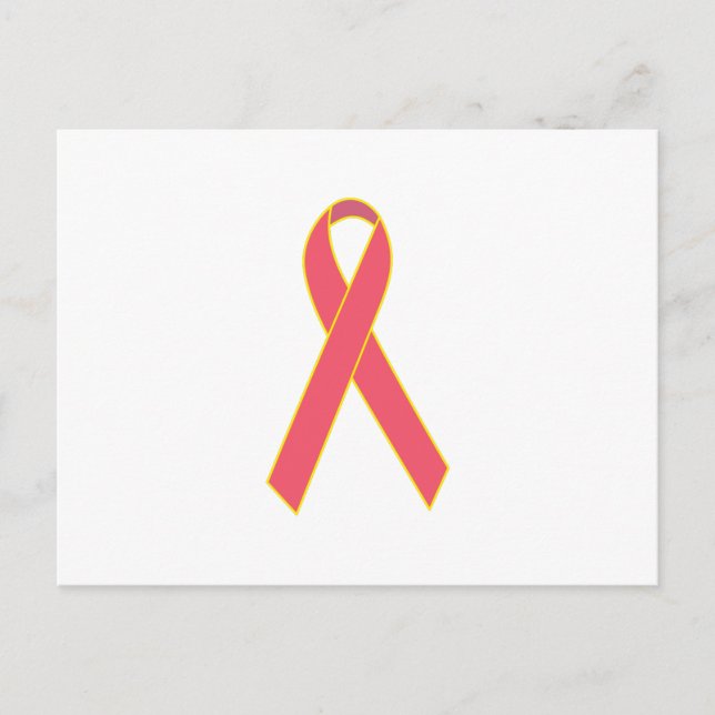 Carte Postale Ruban de sensibilisation (Devant)