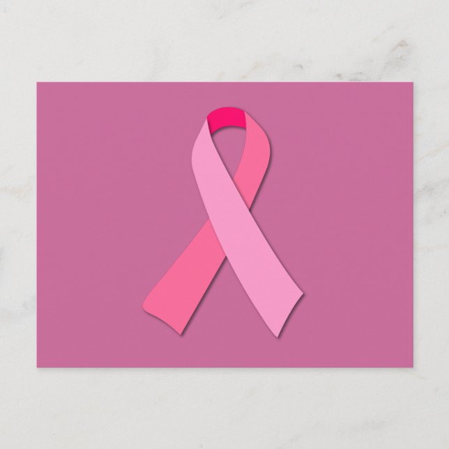 Carte Postale Ruban rose (Devant)