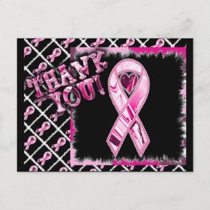 Carte Postale Ruban rose multi