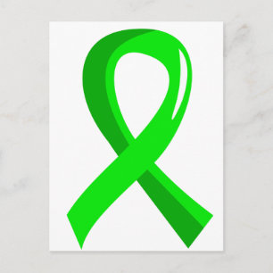 Carte Postale Ruban vert non Hodgkin pour la chaux de lymphome 3