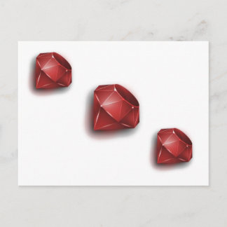 Carte Postale Rubis rouge