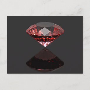Carte Postale Ruby à diamant rouge