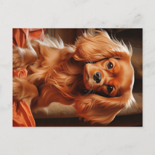 Carte Postale Ruby Cavalier King Charles Spaniel