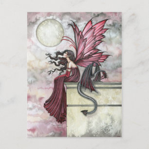 Carte postale Ruby Fairy and Dragon