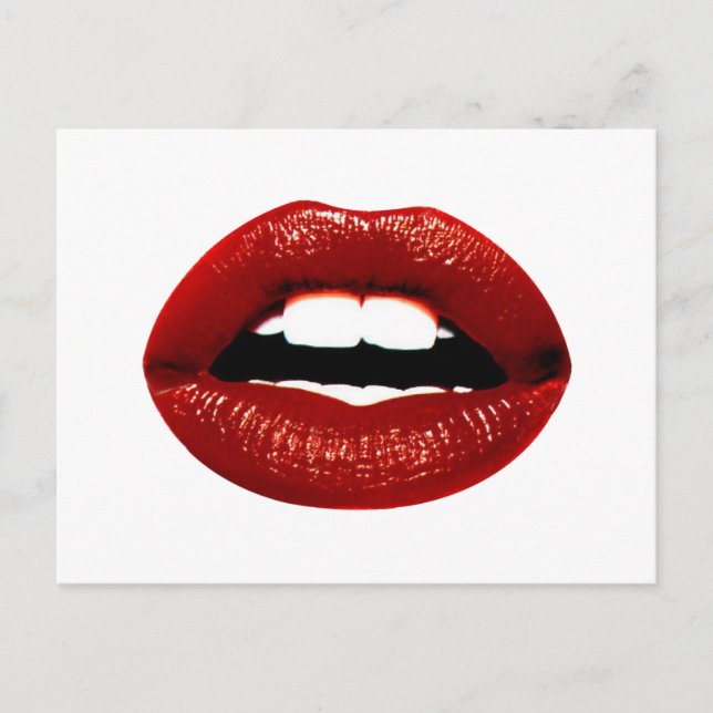 Carte Postale Ruby Red Lips (Devant)