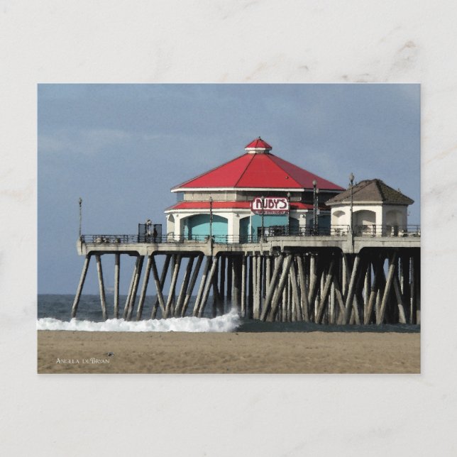 Carte Postale Ruby's Diner - Huntington Beach Pier (Devant)