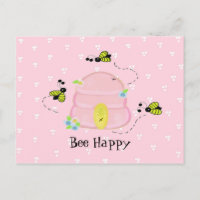 ruche rose - Abeille heureuse