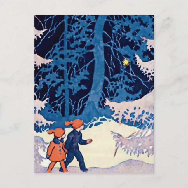 Carte Postale Rudolf Koivu "Frère et Soeur" (Devant)