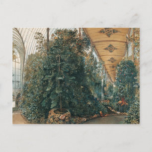Carte Postale Rudolf von Alt- Vue intérieure de la serre aux pal