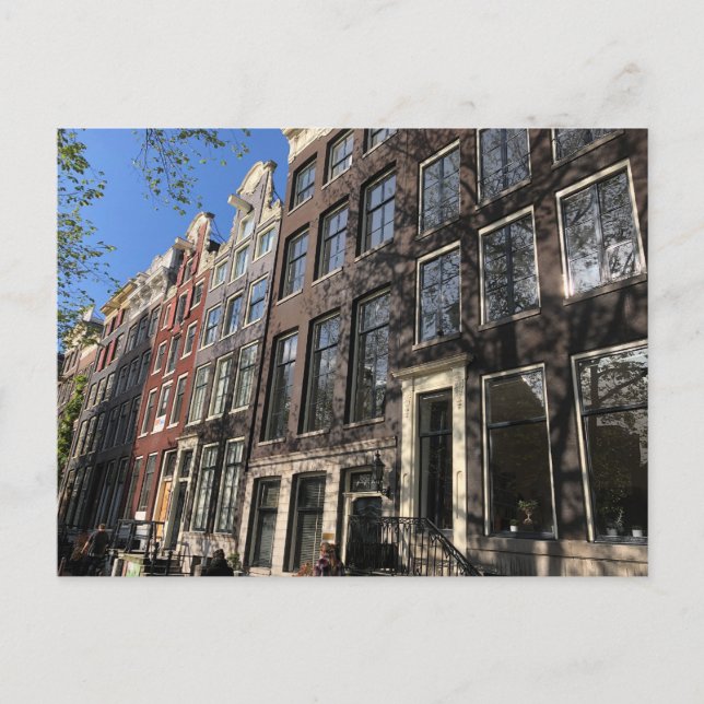Carte Postale Rue à Amsterdam, Pays-Bas (Devant)