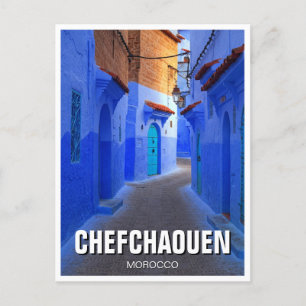 Carte Postale Rue à Chefchaouen Maroc Voyage